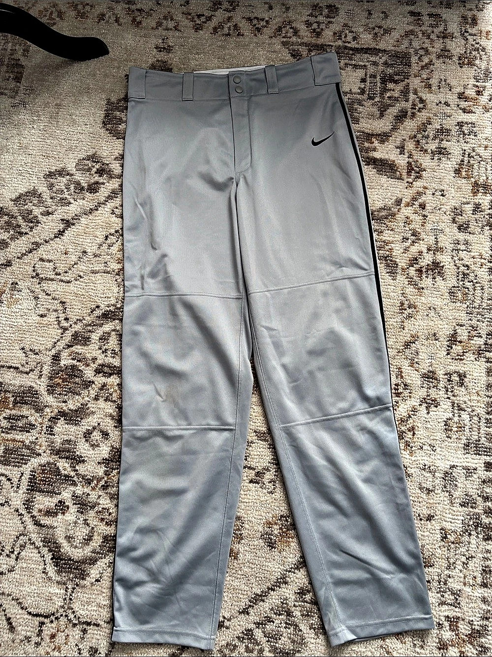 Nike Vapor Select Piped Baseball Pants Gray Medium
